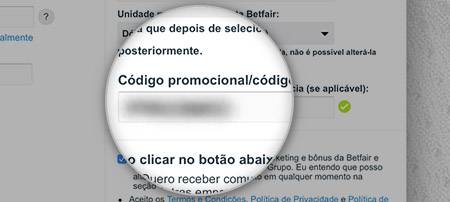 Bônus e promoções Betfair