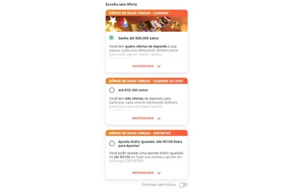 Bônus de boas vindas Leo vegas Bônus de boas vindas Leo vegas