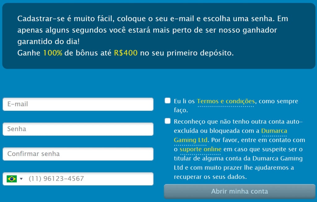 Como fazer cadastro Vera John