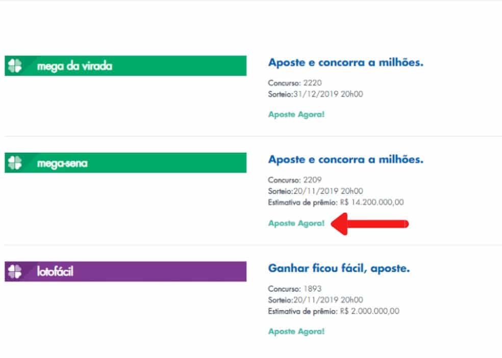 como apostar aplicativo loterias caixa
