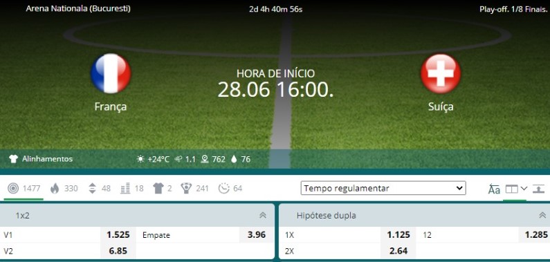 palpite frança x suíça 22bet