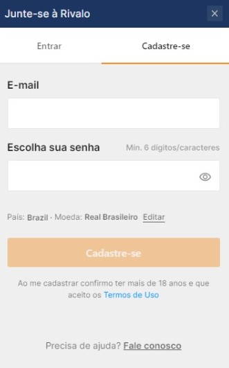 cadastro rivalo